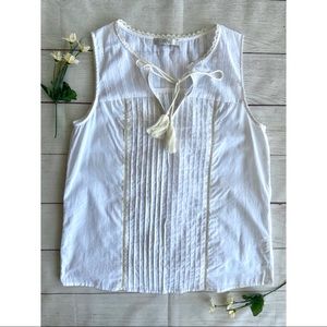 Q&A Tassel Tie Front Sleeveless Top